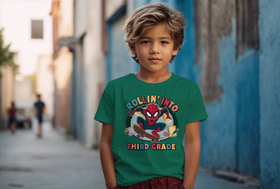 🕸️🛹 Third Grade – Rollin’ In With Spidey Swag! 💥🏙️