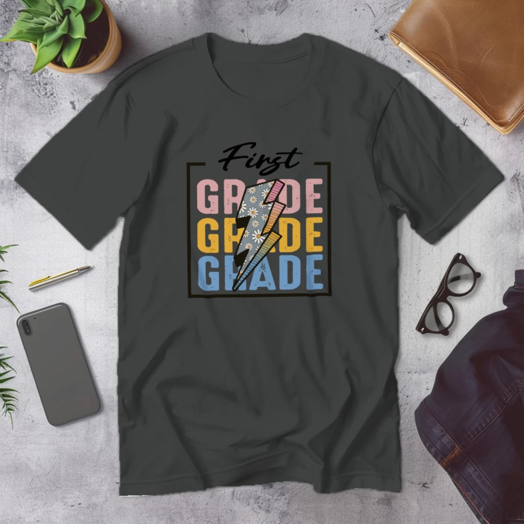 β‘πΈ First Grade β Modern Thunder Bolt Tee π₯β¨
