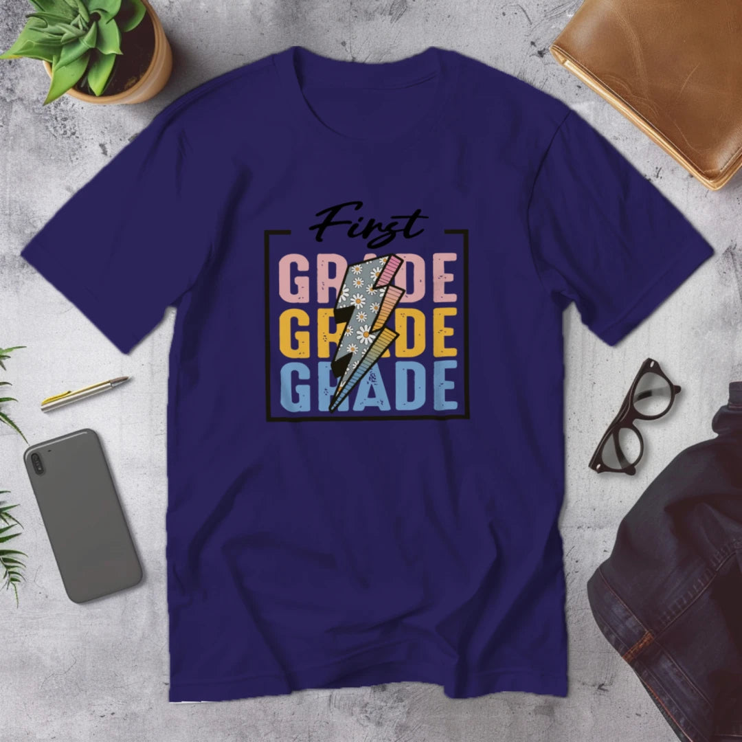β‘πΈ First Grade β Modern Thunder Bolt Tee π₯β¨