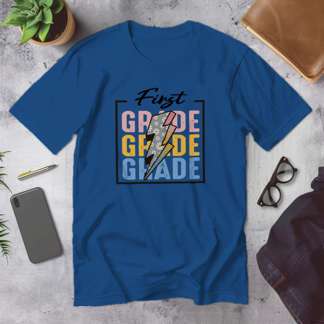 β‘πΈ First Grade β Modern Thunder Bolt Tee π₯β¨