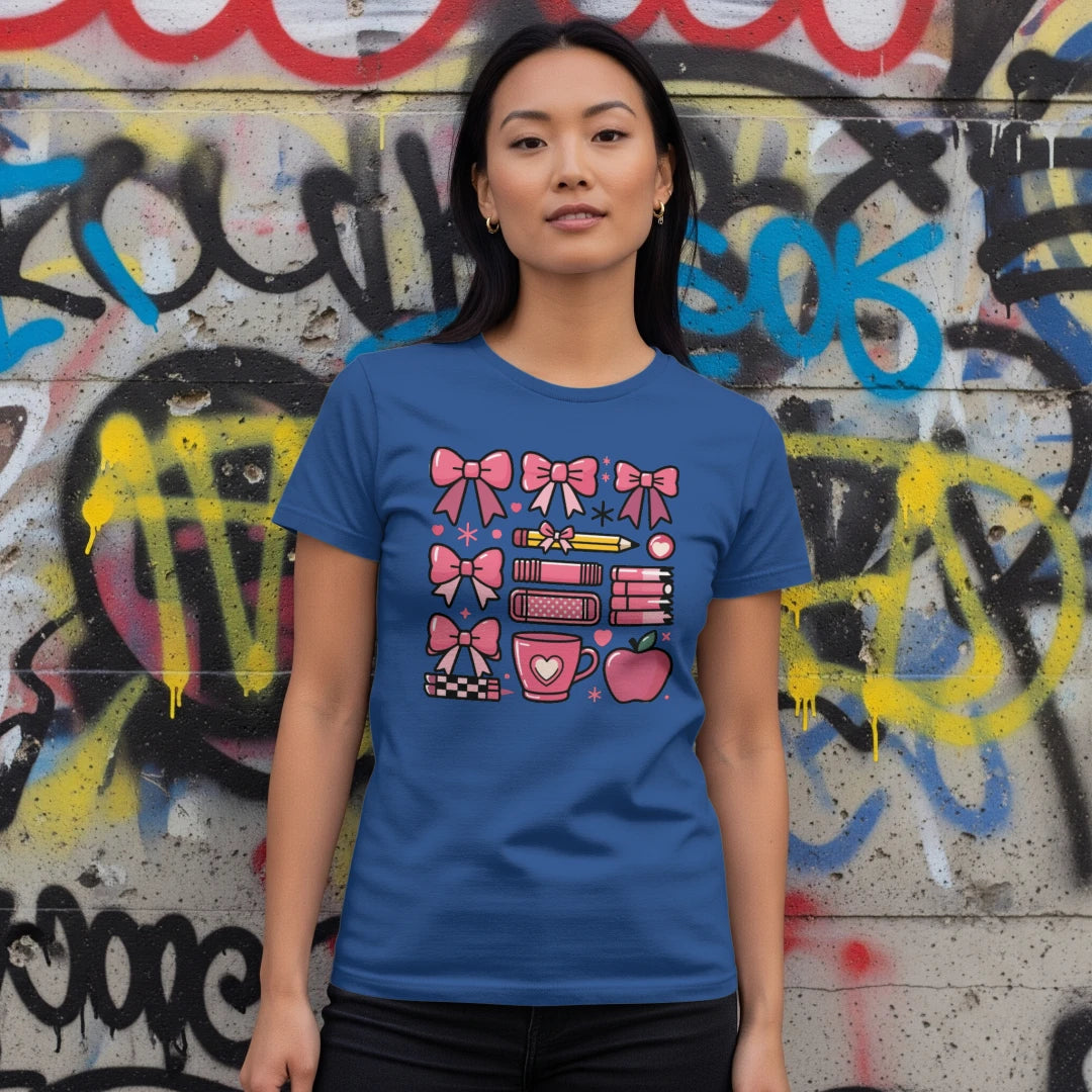π Teacher's Grid Tee β Pink Edition ππ