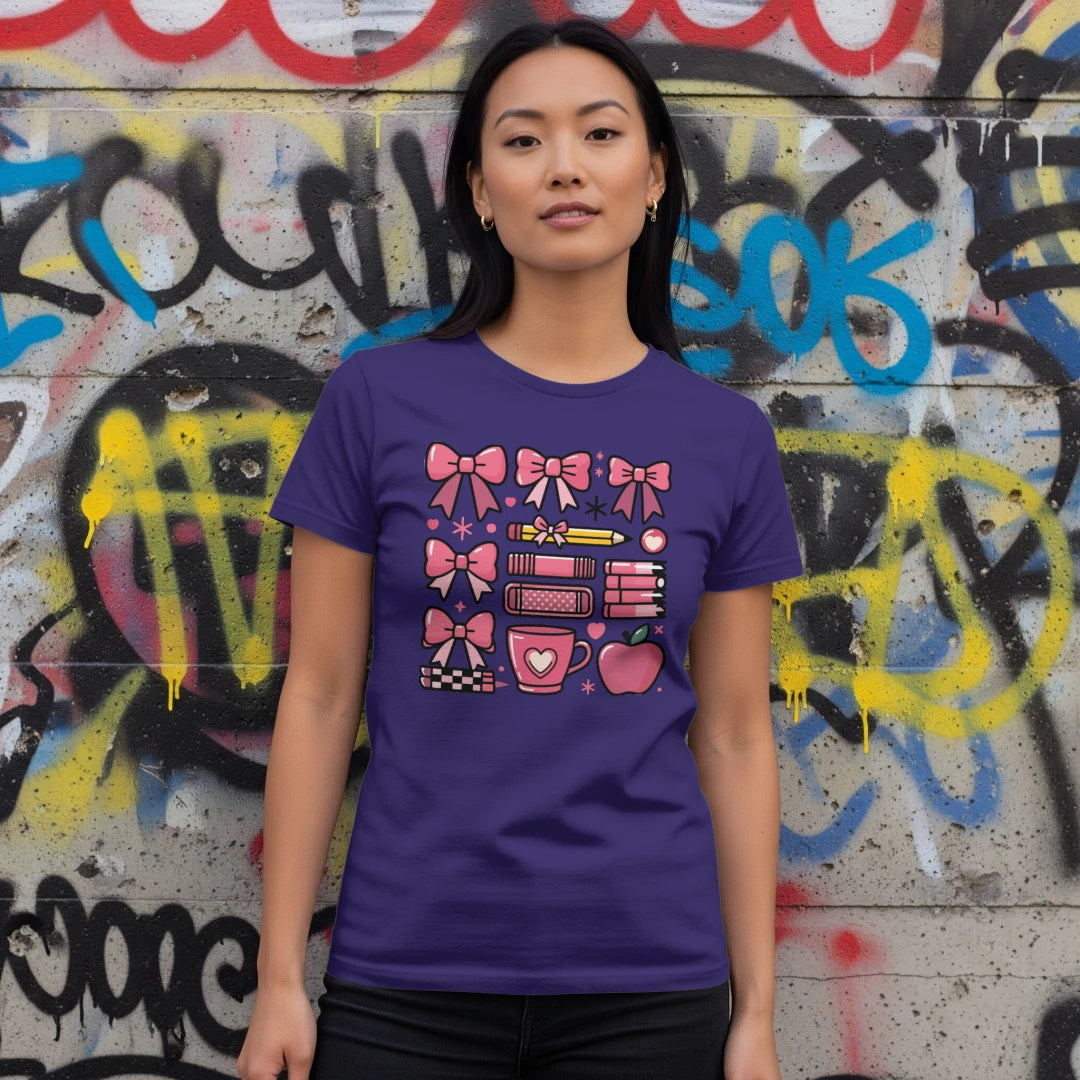 π Teacher's Grid Tee β Pink Edition ππ
