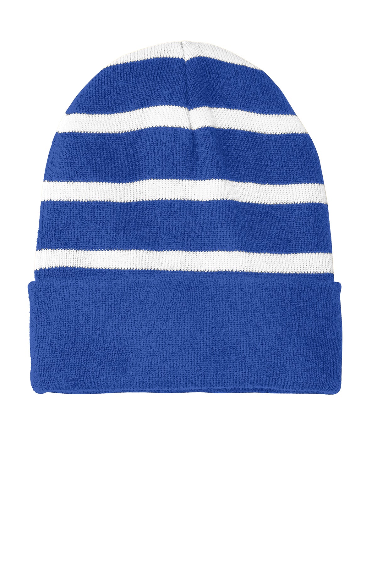 🧊🧶Sport-Tek® Striped Beanie with Solid Band – STC31 🧶🧊