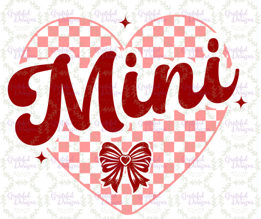 💕 Mini Checkered Heart 💕