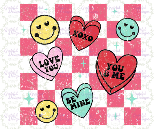 🍬✨Retro Candy Hearts Smiley Design🍬✨