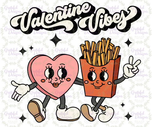 🍟💞Valentine Vibes Retro Heart & Fries Design🍟💞