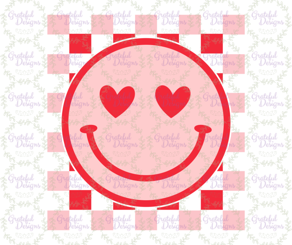 😍“Heart Eyes Pink Smiley” Retro Valentine Tee 😍 (Copy)