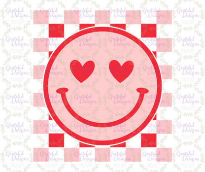 😍“Heart Eyes Pink Smiley” Retro Valentine Tee 😍 (Copy)