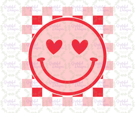 😍“Heart Eyes Pink Smiley” Retro Valentine Tee 😍 (Copy)
