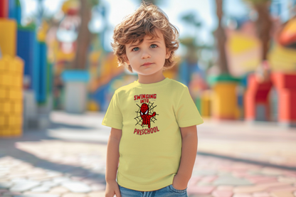 🕷️💥 "Swinging Into Preschool" – Web-Slinger Vibes Tee 🕸️🎒