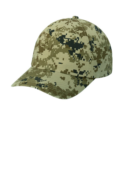 🟢🪖Port Authority® Digital Ripstop Camouflage Cap – C925 🪖🟢