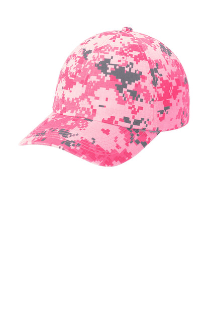 🟢🪖Port Authority® Digital Ripstop Camouflage Cap – C925 🪖🟢