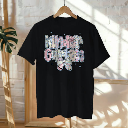 🎀🌸 "Kinder Garten Cutie" – Soft Pastel Bowtie Tee 💗🍃