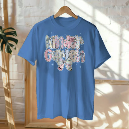 🎀🌸 "Kinder Garten Cutie" – Soft Pastel Bowtie Tee 💗🍃