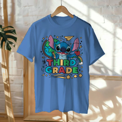 🌀📚 Stitch Says Aloha to Third Grade! 🌈✏️🍎