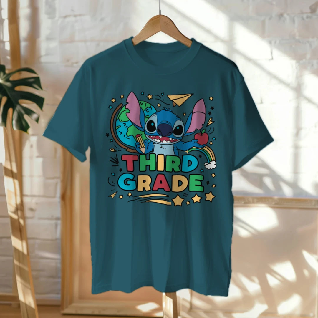 🌀📚 Stitch Says Aloha to Third Grade! 🌈✏️🍎