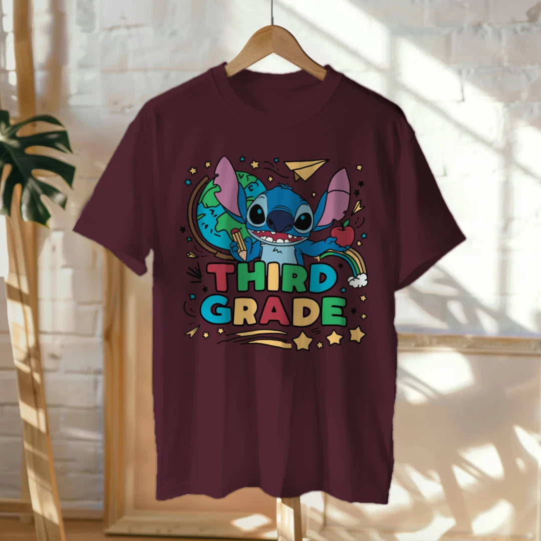 🌀📚 Stitch Says Aloha to Third Grade! 🌈✏️🍎