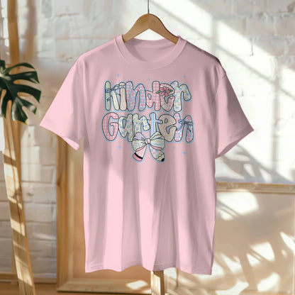 🎀🌸 "Kinder Garten Cutie" – Soft Pastel Bowtie Tee 💗🍃