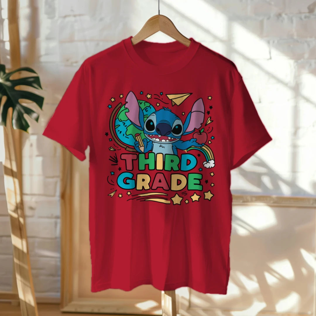 🌀📚 Stitch Says Aloha to Third Grade! 🌈✏️🍎