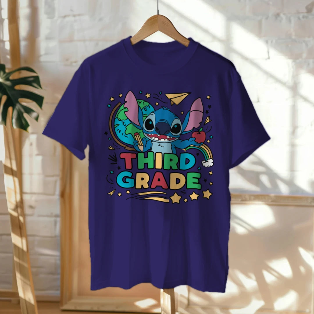 🌀📚 Stitch Says Aloha to Third Grade! 🌈✏️🍎