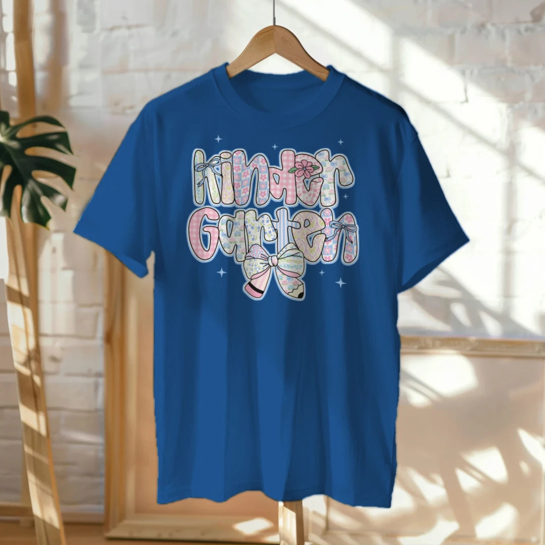🎀🌸 "Kinder Garten Cutie" – Soft Pastel Bowtie Tee 💗🍃
