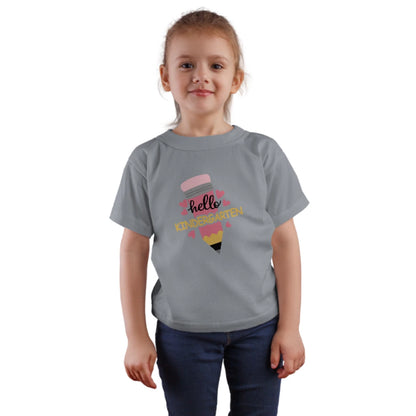 ✏️💕 "Hello Kindergarten" – Sweet Start Pencil Tee for Littles 🎒✨