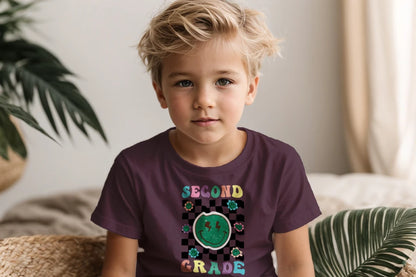 ⚡ Second Grade – Smiley Power Retro Vibes 😎🟢