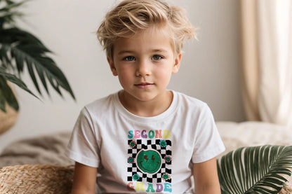 ⚡ Second Grade – Smiley Power Retro Vibes 😎🟢