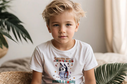 🧦🎓 "Watch Out, Kindergarten!" – Bluey-Inspired First Day Tee 🍎✨