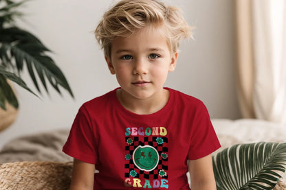 ⚡ Second Grade – Smiley Power Retro Vibes 😎🟢