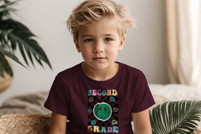 ⚡ Second Grade – Smiley Power Retro Vibes 😎🟢