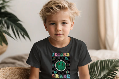 ⚡ Second Grade – Smiley Power Retro Vibes 😎🟢