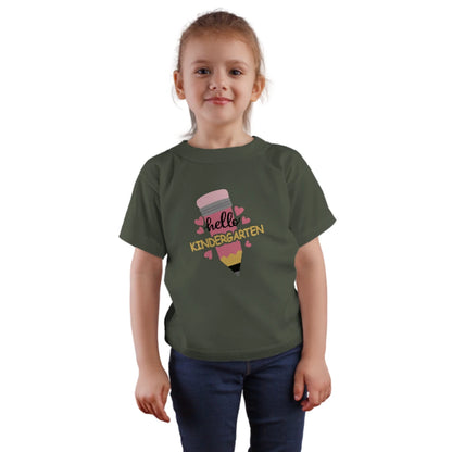 ✏️💕 "Hello Kindergarten" – Sweet Start Pencil Tee for Littles 🎒✨