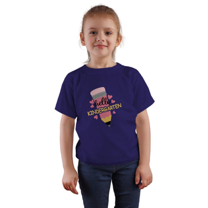 ✏️💕 "Hello Kindergarten" – Sweet Start Pencil Tee for Littles 🎒✨