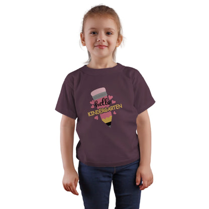 ✏️💕 "Hello Kindergarten" – Sweet Start Pencil Tee for Littles 🎒✨