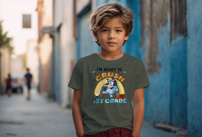 🐾✏️ “Crushing 1st Grade” – Bluey Style with Pencil Power! 💥🍎