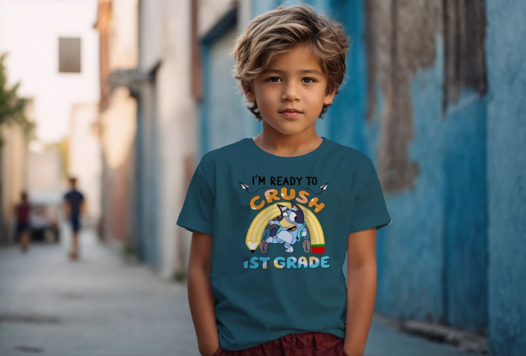 🐾✏️ “Crushing 1st Grade” – Bluey Style with Pencil Power! 💥🍎