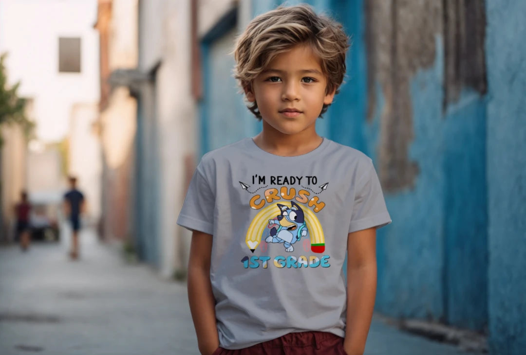 🐾✏️ “Crushing 1st Grade” – Bluey Style with Pencil Power! 💥🍎