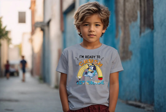 🐾✏️ “Crushing 1st Grade” – Bluey Style with Pencil Power! 💥🍎