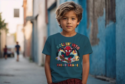 🕸️🛹 Third Grade – Rollin’ In With Spidey Swag! 💥🏙️