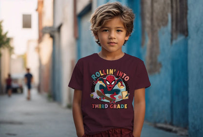 🕸️🛹 Third Grade – Rollin’ In With Spidey Swag! 💥🏙️