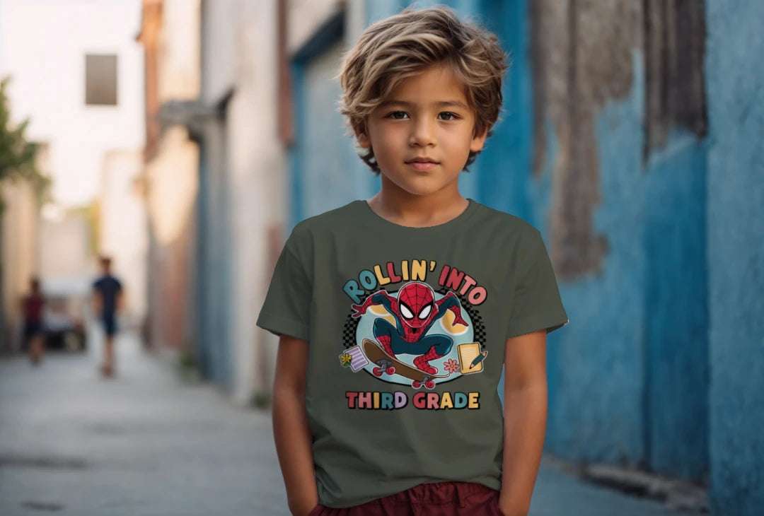 🕸️🛹 Third Grade – Rollin’ In With Spidey Swag! 💥🏙️