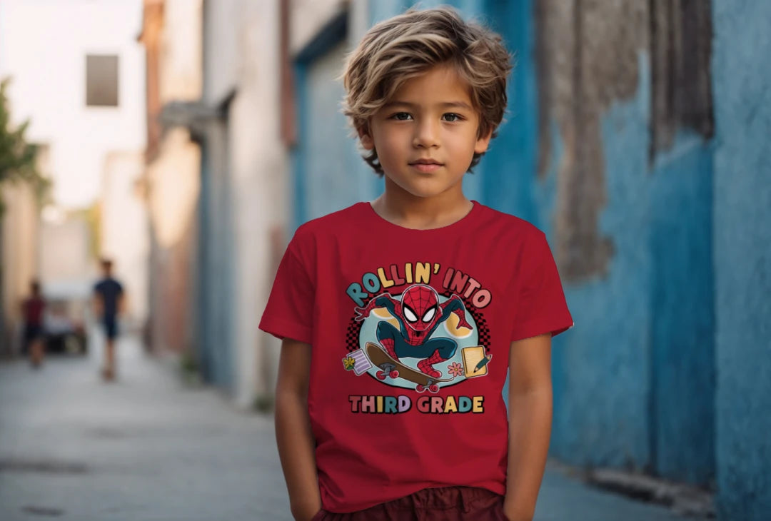 🕸️🛹 Third Grade – Rollin’ In With Spidey Swag! 💥🏙️