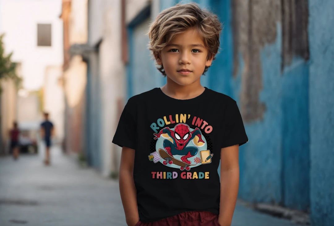 🕸️🛹 Third Grade – Rollin’ In With Spidey Swag! 💥🏙️
