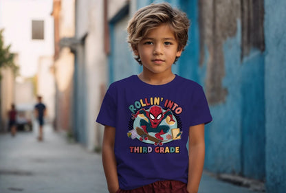 🕸️🛹 Third Grade – Rollin’ In With Spidey Swag! 💥🏙️