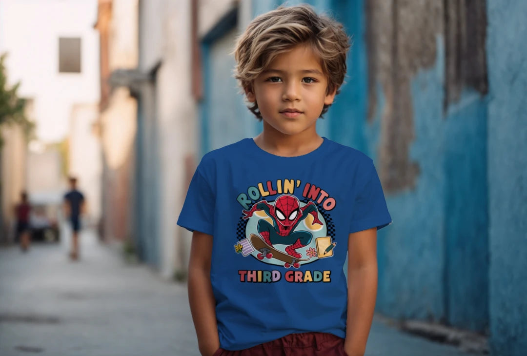 🕸️🛹 Third Grade – Rollin’ In With Spidey Swag! 💥🏙️