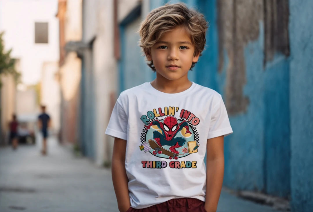 🕸️🛹 Third Grade – Rollin’ In With Spidey Swag! 💥🏙️