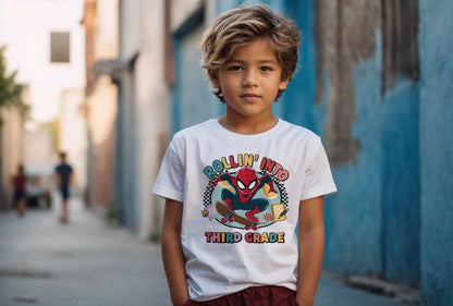 🕸️🛹 Third Grade – Rollin’ In With Spidey Swag! 💥🏙️