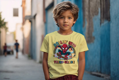 🕸️🛹 Third Grade – Rollin’ In With Spidey Swag! 💥🏙️