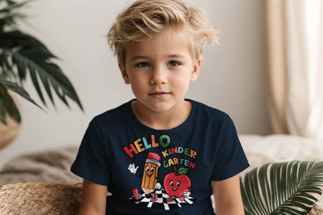 🍎✏️ “Hello Kindergarten” – Retro Toon Vibes for the First Day! 🎉🎬